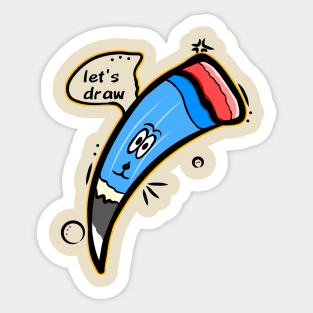 pencil cute Sticker